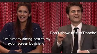Paul Wesley and Nina Dobrev being an iconic duo for 3 minutes 9 seconds straight video