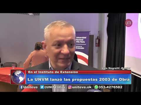 Nuevas obras en la UNVM