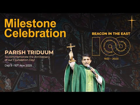 Tríduo Paroquial CHF - 10 de novembro de 2023 - Dia 3