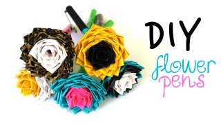 DIY Duct Tape Flower Pen