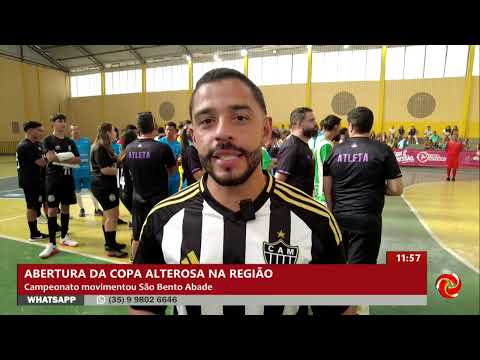 Detalhes da abertura Copa Alterosa de Futsal Adulto em São Bento Abade