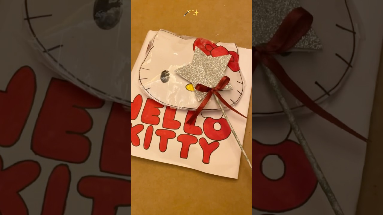🎀✨DIY Glitter Star Wand ⭐ |It’s me Hana|Cute & Easy Craft Idea|#shorts