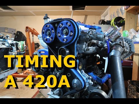 Installing Timing Belt and OBX Cam Gears - 420a  #Eclipse2GBuild