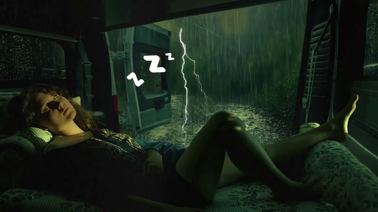 Fall asleep in 7 minutes with this wonderful rain sound in the misty forest at night