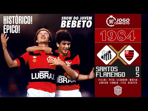 Santos 0x5 Flamengo | 1984 | A histórica goleada do mengão na Libertadores, em pleno Morumbi.🔥⚽