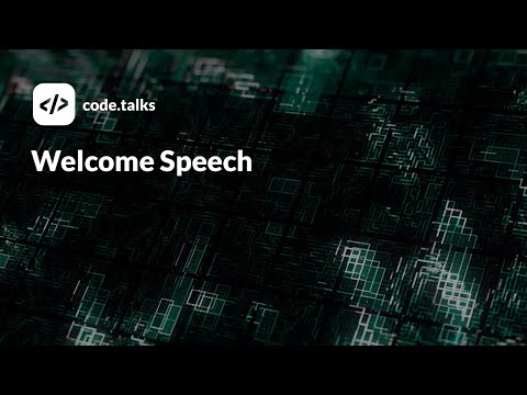code.talks 2019 - Welcome speech