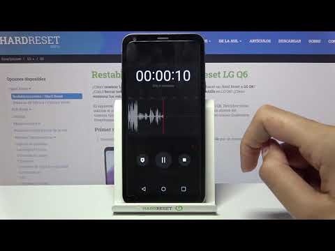 Cómo grabar sonidos en LG Q6 - grabar notas de voz