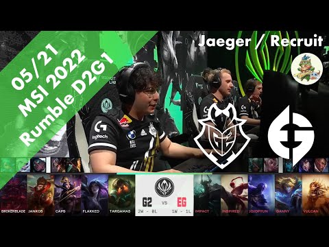 G2(Flakked カイ=サ) VS EG(Danny エズリアル) D2G1 ハイライト - MSI 2022 Rumble Stage by YAMA