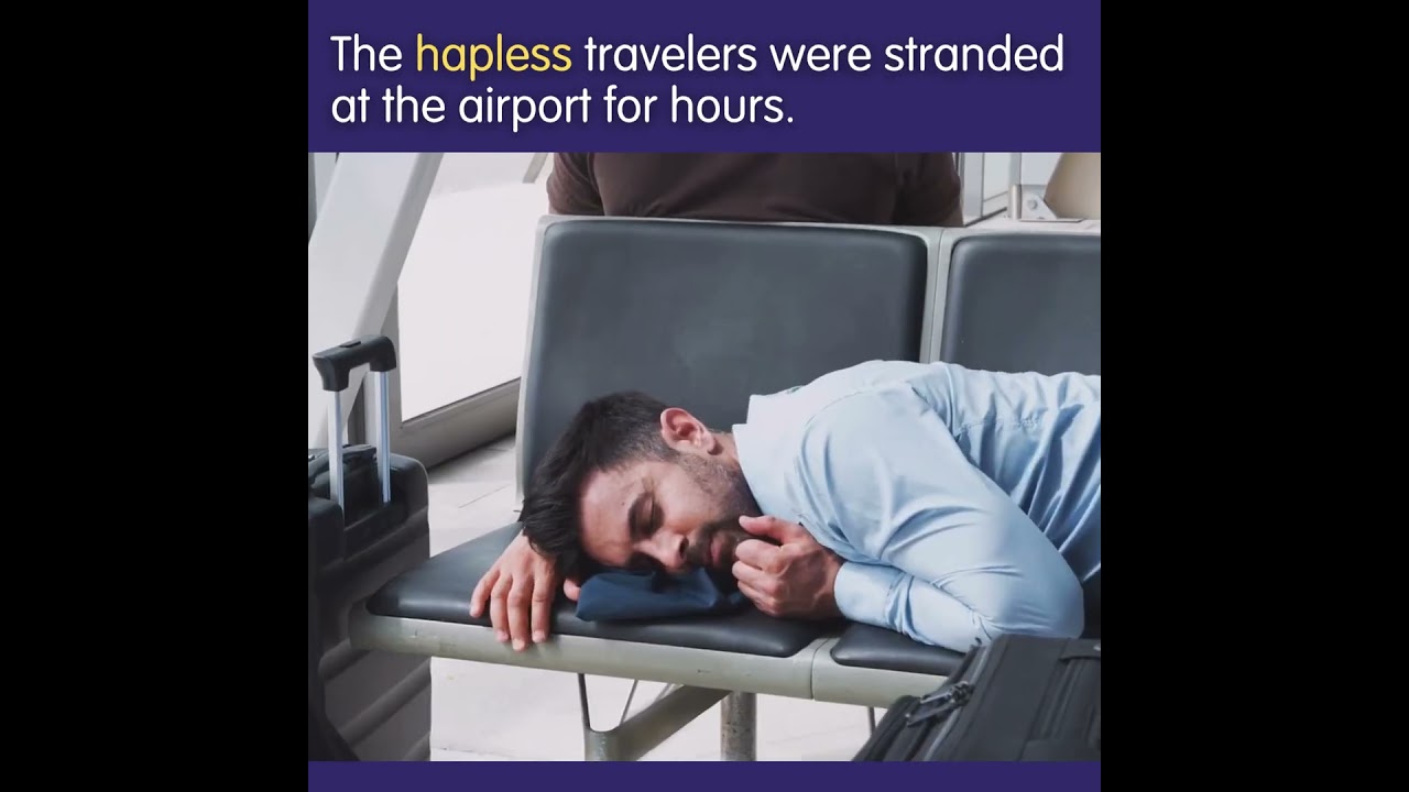 Word of the Day: Hapless | Try using it in a sentence #english #englishgrammar #education