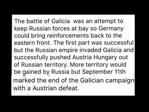 The Battle for Galicia (1914)