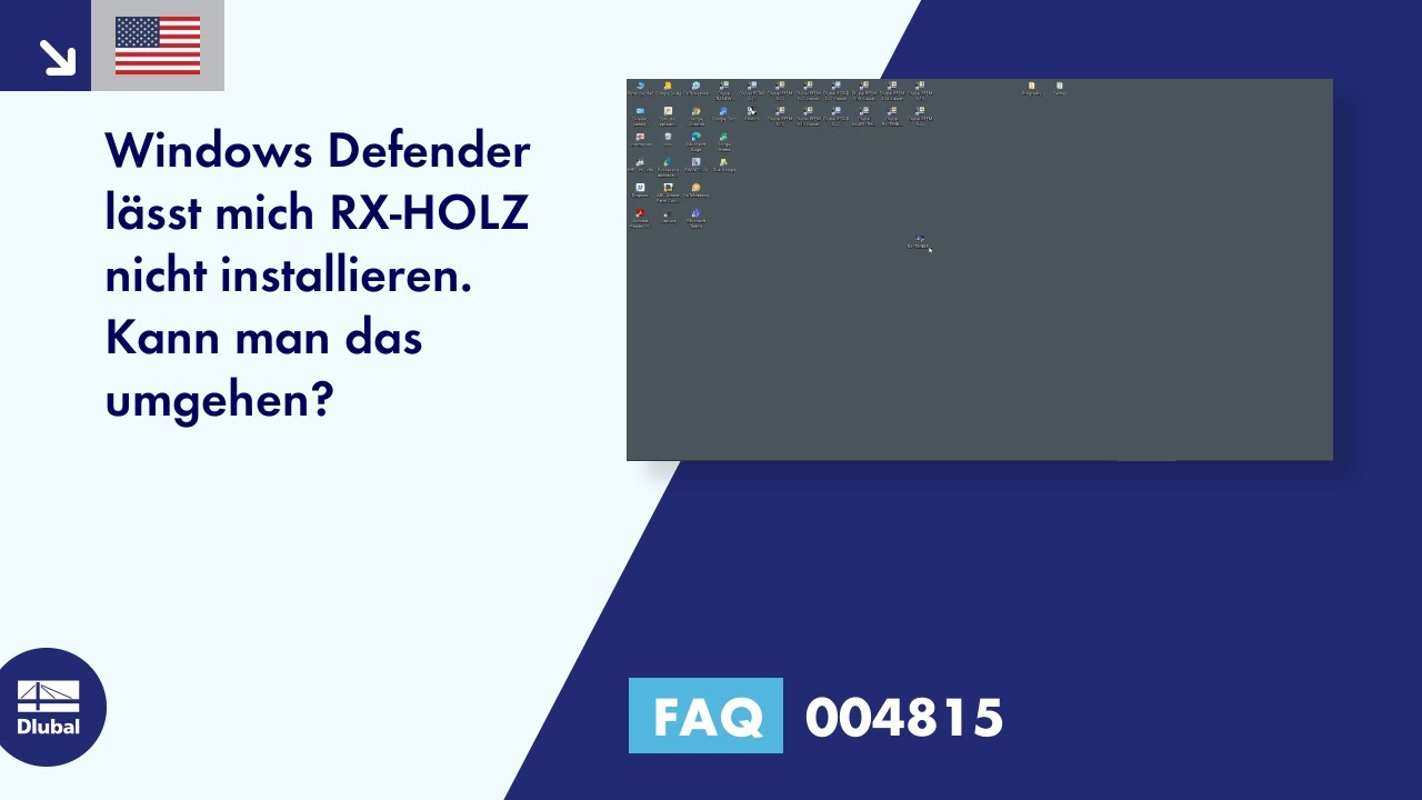 [DE] FAQ 004815 | Windows Defender lässt mich RX-HOLZ nicht installieren. Kann man das umgehen?