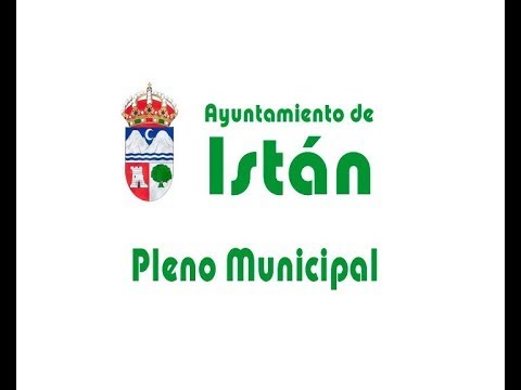 Pleno Ayuntamiento de Istn - Agosto 2022