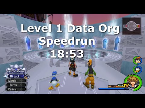 KH2FM HD (PS4) - Lvl 1 Data Org RTA - 18:53