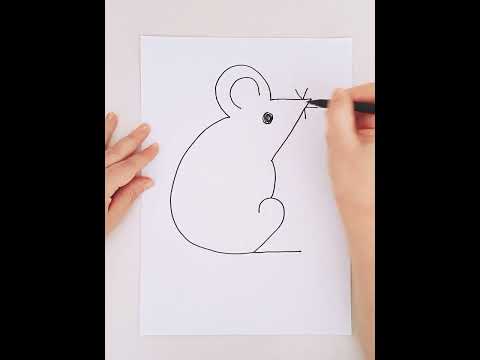 Disegno topo con i numeri