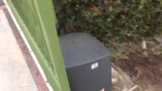 Mulholland driveway gates on Sunset, in pacific palasaids.