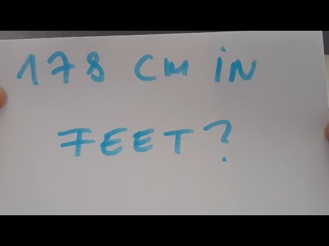 178 cm in feet?