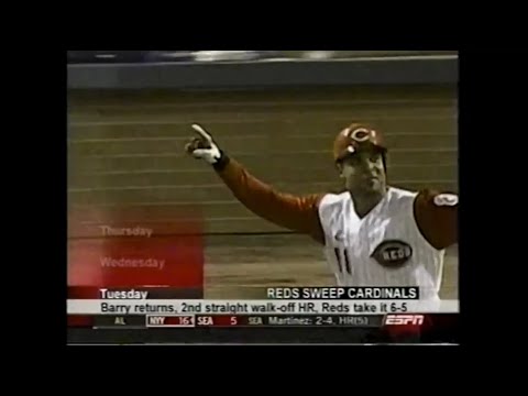 Cincinnati Reds win 5 straight games in May 2003 in dramatic fashion