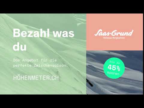 Höhenmeter Saas-Grund