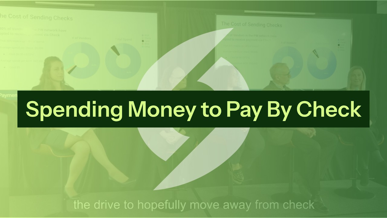 Spending Money to Pay By Check