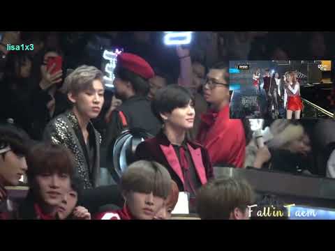 161202 Taemin, BamBam, NCT reaction to Twice win Song of the year @MAMA 2016