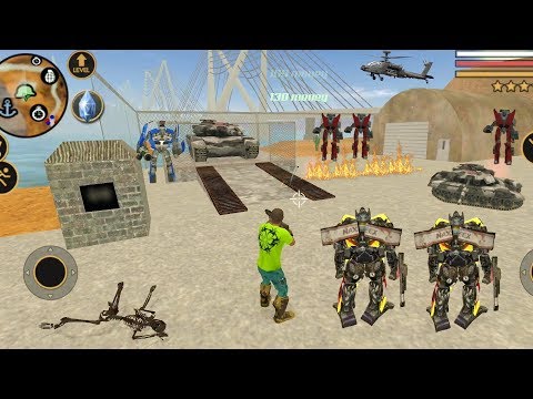 Vegas Crime Simulator (Vegas Hero Set fire to army base)Vegas Hero Destroys Tank and Helicopter - HD