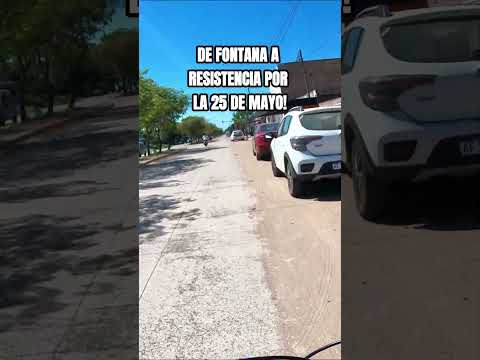 DE FONTANA A RESISTENCIA: ¡Trayecto por la 25 de Mayo! 🚲💨