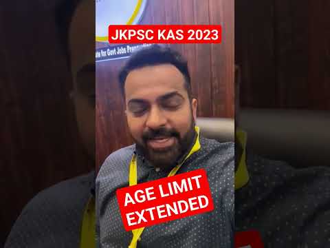 #JKPSC EXTENDES KAS 2023 AGE LIMIT ||APPLY NOW #shorts #shortsvideo