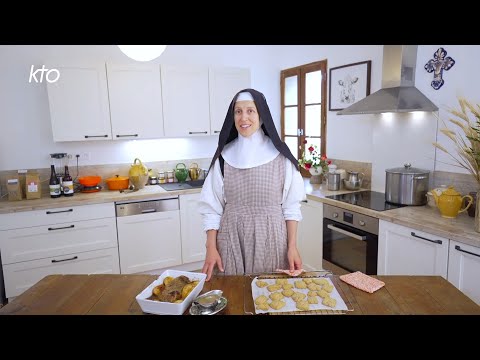 Roti de veau aux poires, galettes de Boulaur aux cacahuètes