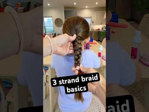 3 strand braid basics #dadbraids #girldad #braidingtutorial