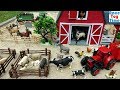 Farm Animal Toys in the sandbox