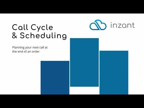 Inzant Sales iPad - Planning your next call at end of order