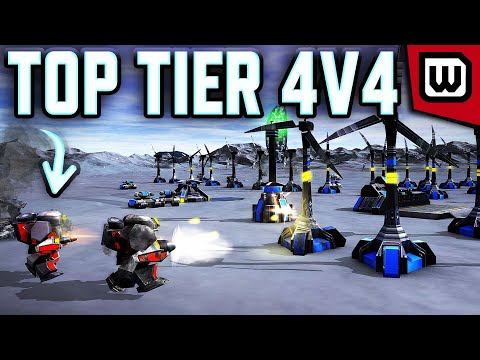 Grandmaster Level 4v4! Beyond All Reason (Epic RTS)