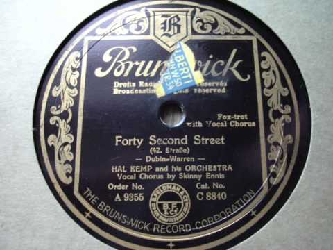 Hal Kemp " Forty Second Street " 1930