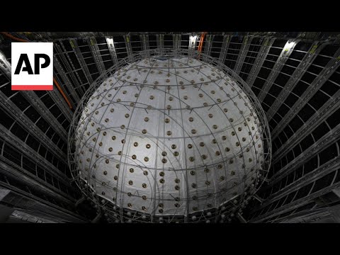 China builds massive underground detector to study neutrinos