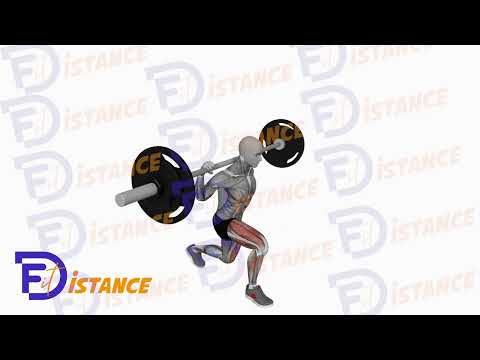 Fentes inversées à la barre - Exercice Fentes inversées à la barre en vidéo Fentes inversées à la barre - Exercice Fentes inversées à la barre en vidéo