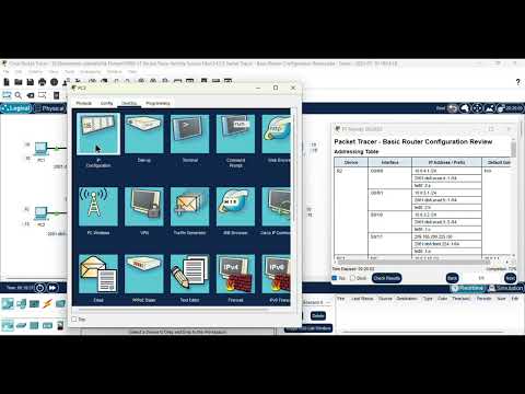 14.3.5 Packet Tracer - Basic Router Configuration Review