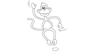 How to draw a Monkey - Easy step-by-step drawing lessons for kids