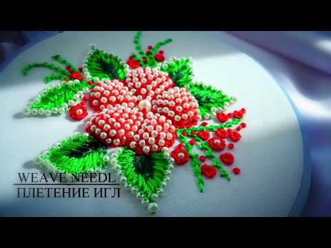 Hand Embroidery: BEADWORK 🌸🌸🌸 #malina_gm / trailer