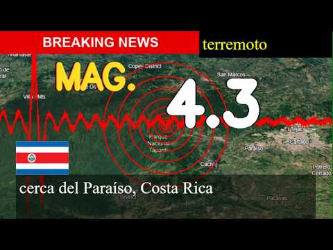 😱🚨 Terremoto cerca de Paradise, Costa Rica actualizaciones en vivo hoy: un temblor de magnitud 4.3 s
