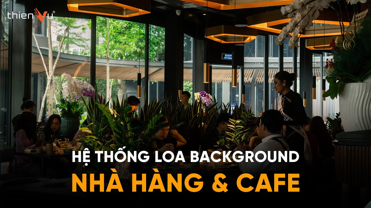 video Hệ Thống Âm Thanh Cafe, Quán Ăn 50-80m2 TV22 0