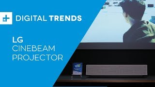 LG Cinebeam HU85L Short Throw Projector - Hands On at CES 2019