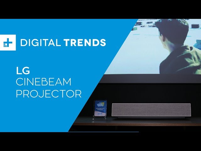 Video teaser for LG Cinebeam HU85L Short Throw Projector - Hands On at CES 2019