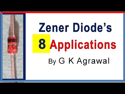 Zener diode, 8 Applications of Zener diode Video