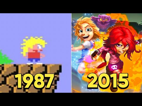 Evolution of Giana Sisters Games (1987-2015)