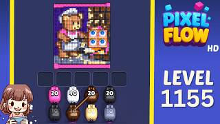 Pixel Flow Level 1155 Solution Walkthrough