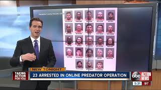 23 arrested in Sarasota County for traveling to meet minors for sex, deputies say