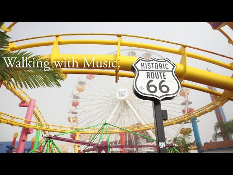 Walking Santa Monica, California • Downtown Santa Monica 3rd Street Promenade