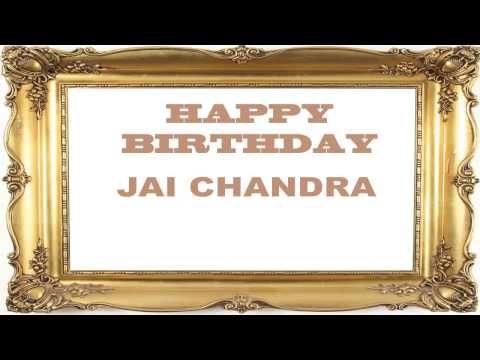 Jai Chandra   Birthday Postcards & Postales - Happy Birthday