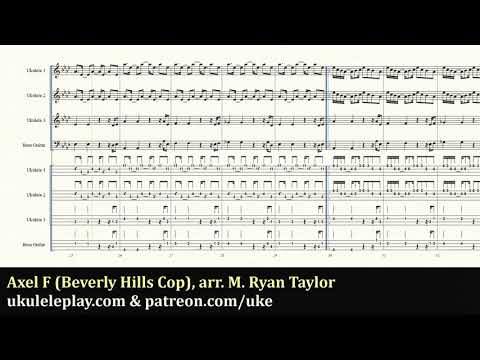 Axel F (Beverly Hills Cop) for 3 or more Ukuleles & Bass