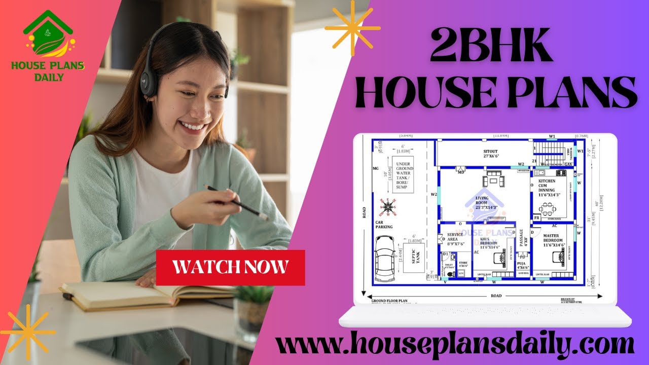 2BHK House Plans | Best Small Home Design Ideas | House Plans Daily